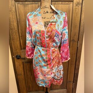 Zara Multicolor Floral Long Sleeve Dress